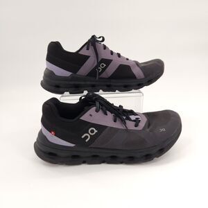 On Running Cloudrunner Shoes Women Size 9.5 Trainer Athletic Iron Black Sneakers